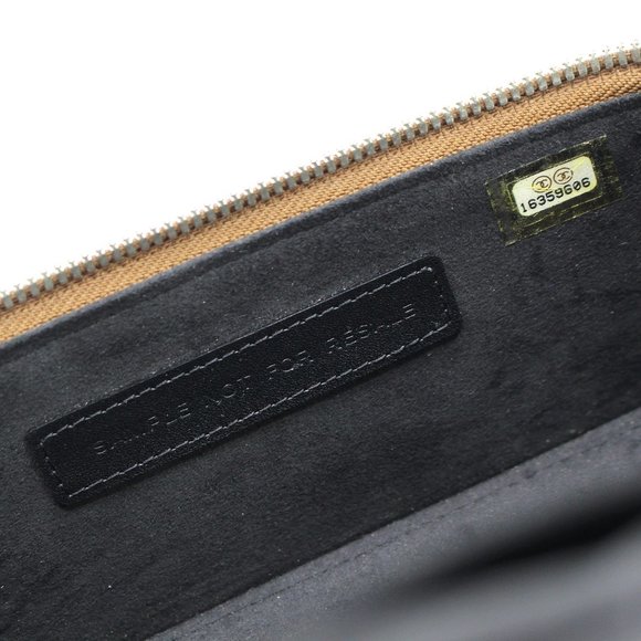 CHANEL Copper Python Snakeskin Jewelry Travel Tote Removable Pouch RARE NEW - Picture 10 of 12